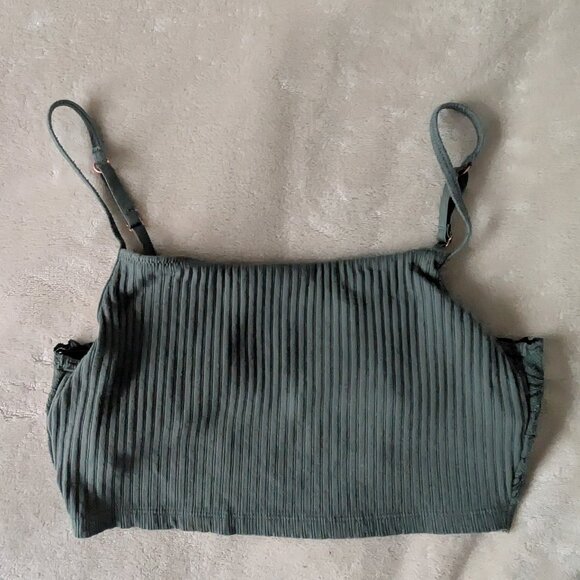 3/$30 Aerie ribbed and lace bralette - Picture 1 of 4